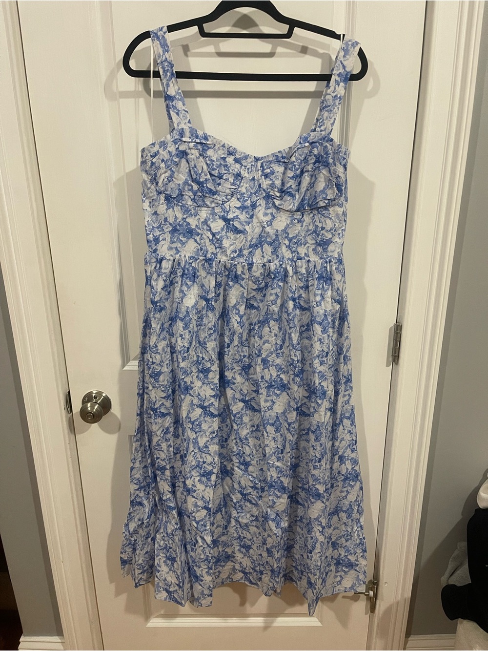 Tuckernuck Blue and White Floral Dress.